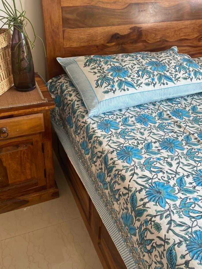 img_1728 Saanjh Handblocked Bedsheet - Image 2