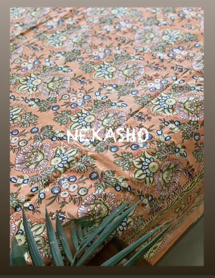 img_1843 Pastel Palette Super King Size Cotton Bedsheet - Image 3