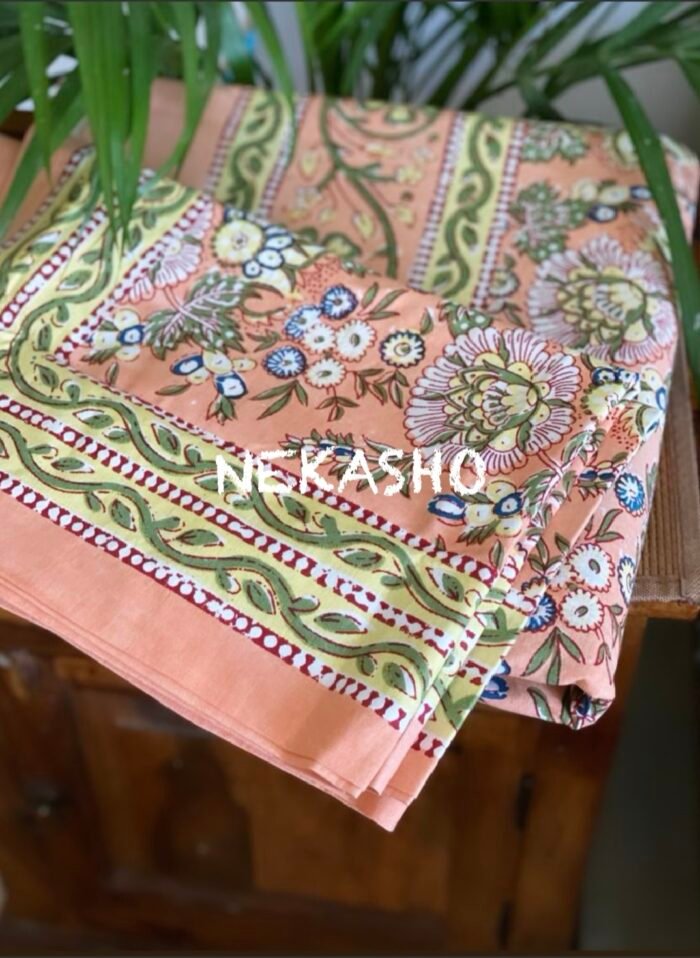 Pastel Palette King Size Cotton Bedsheet - Image 3