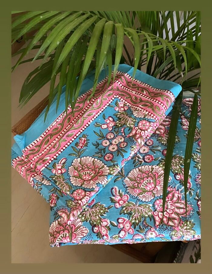 Pastel Palette Super King Size Cotton Bedsheet - Image 3