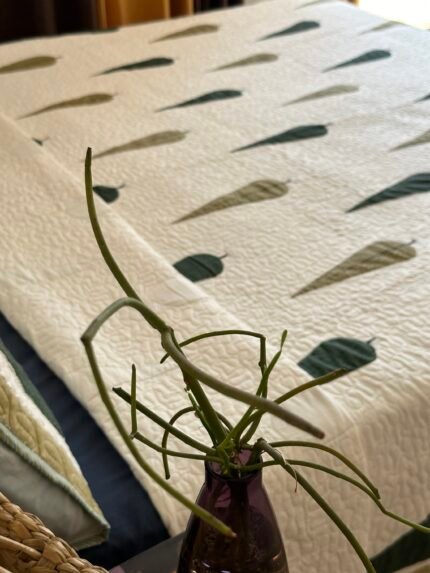 Hari Bahaar Handblocked Cotton Quilted Bedcover