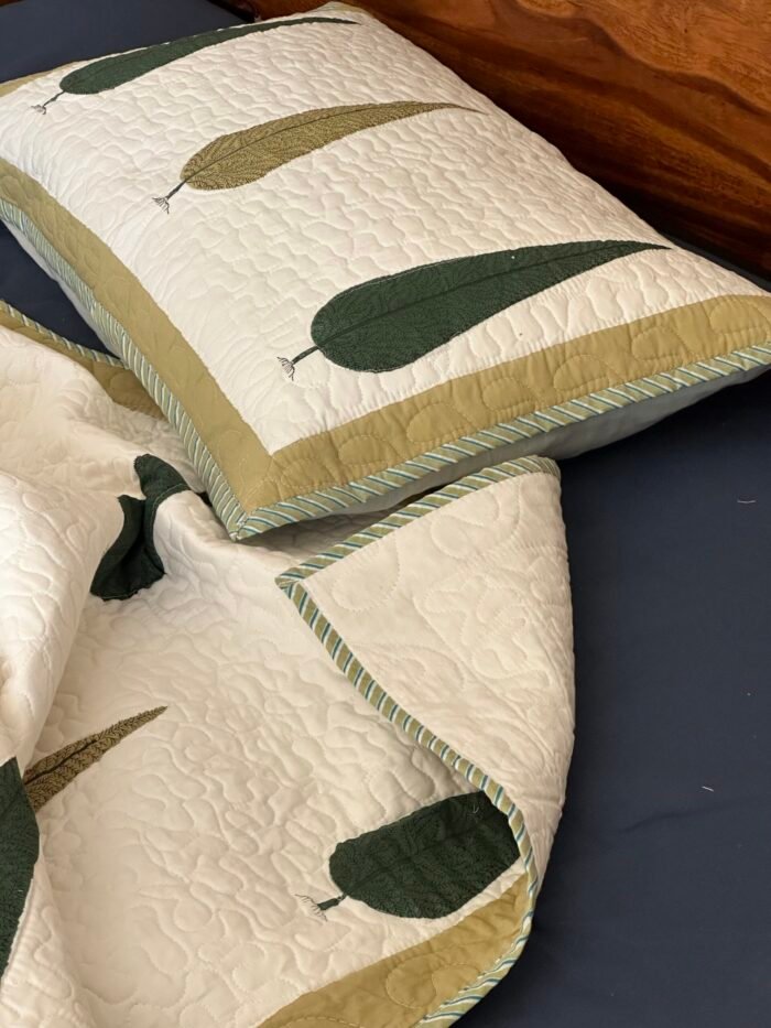 img_2694 Hari  Bahaar Handblocked Cotton Quilted Bedcover - Image 3