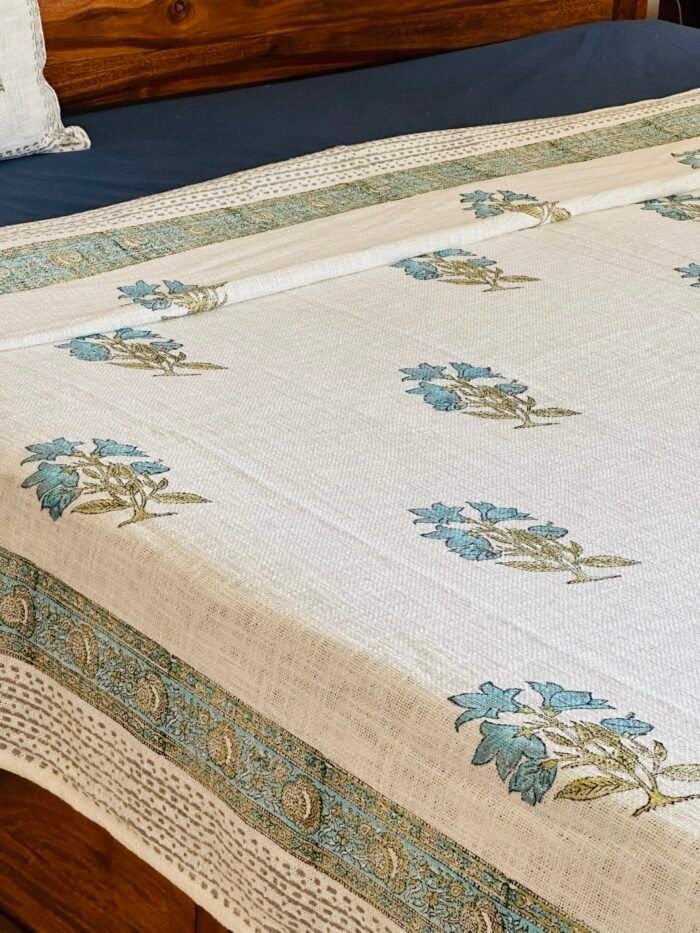 Handwoven King Size Bedcover - Image 4