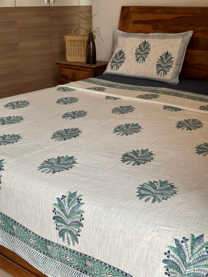 Handwoven King Size Bedcover - Image 2