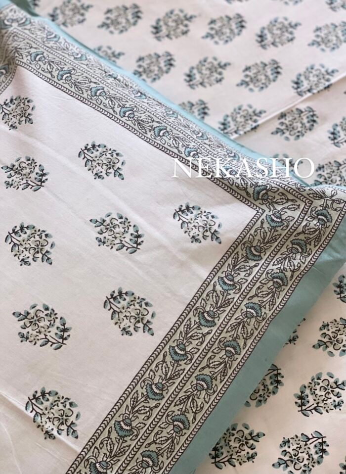 img_4772 Rang Handblocked Super King Size Bedsheet - Image 3