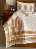 Ratan Handblocked Premium Quilted Bedcover - Image 4
