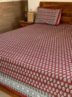 Suhani Red King Size Bedsheet - Image 7