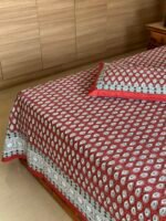 Suhani Red King Size Bedsheet - Image 4
