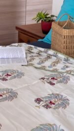 Premium Handblocked King Size Reversible Dohar - Image 4