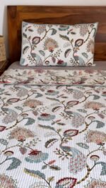 Quilted Reversible Cotton Bedcover - Image 3