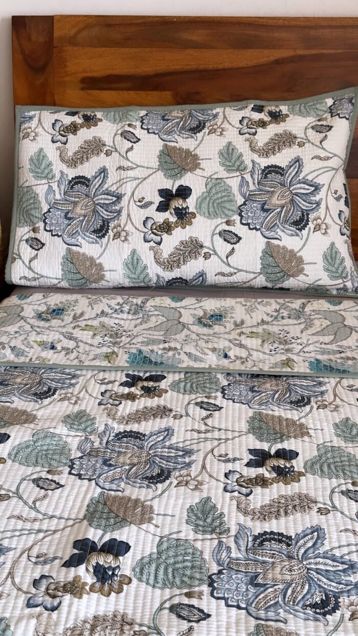 Quilted Reversible Cotton Bedcover - Image 5