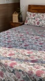 Quilted Reversible Cotton Bedcover - Image 4