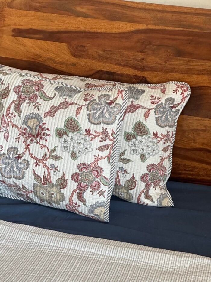Quilted Reversible Cotton Bedcover - Image 2