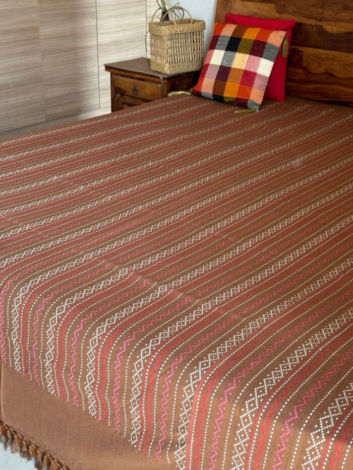 Roshan Handwoven Cotton Bedcover - Image 3