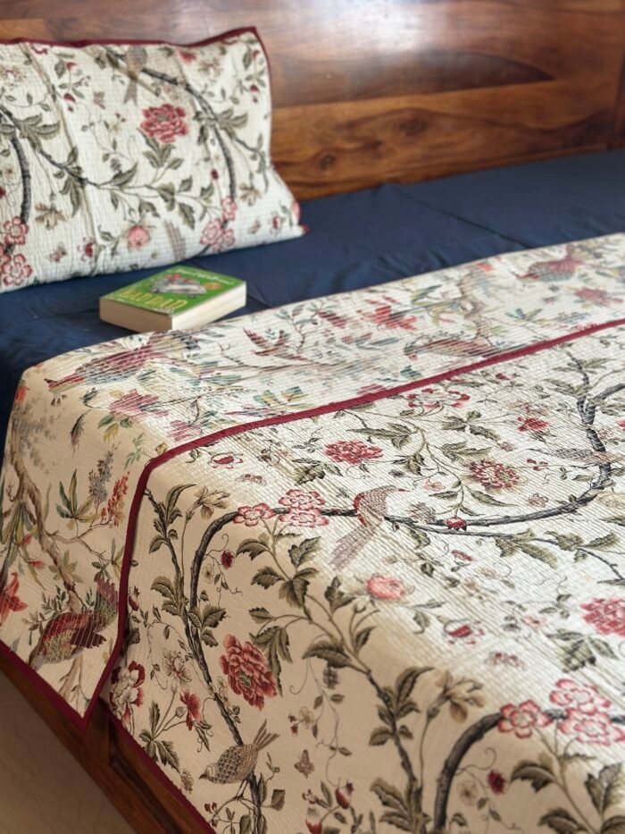 Quilted Reversible Cotton Bedcover - Image 6