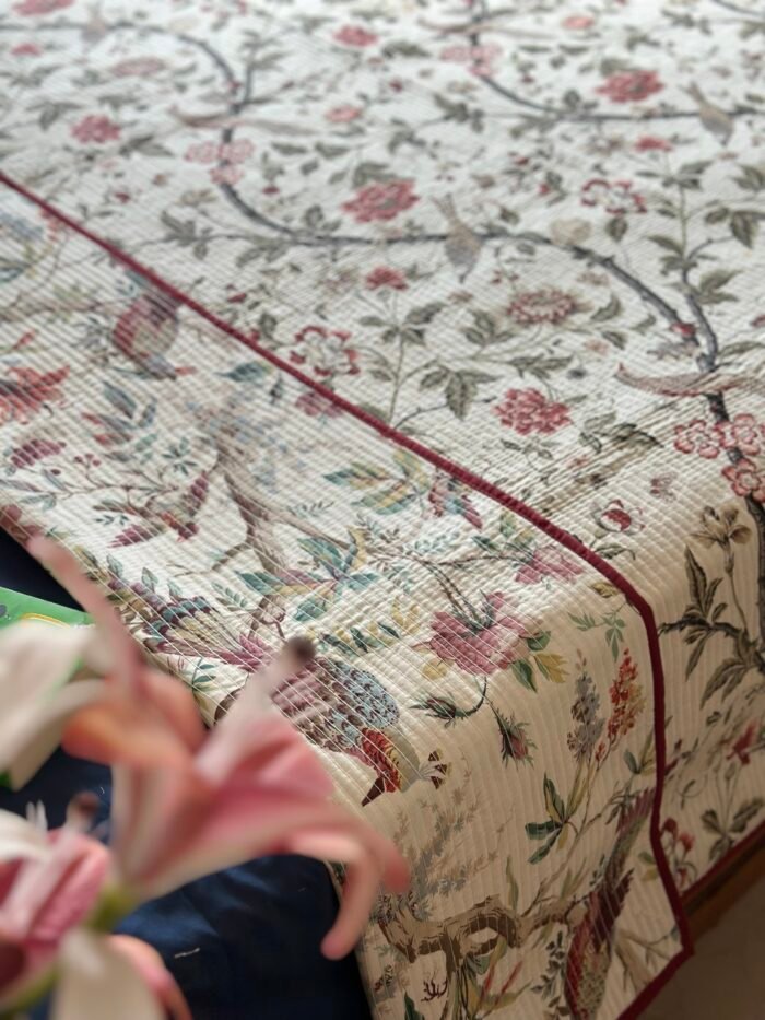 Quilted Reversible Cotton Bedcover - Image 3