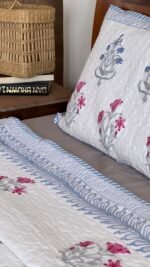 Van Phool Super King Size Handblocked Bedcover - Image 5