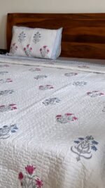 Van Phool Super King Size Handblocked Bedcover - Image 4
