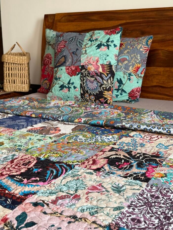 Multi Patch 5 Piece Bedcover - Image 2