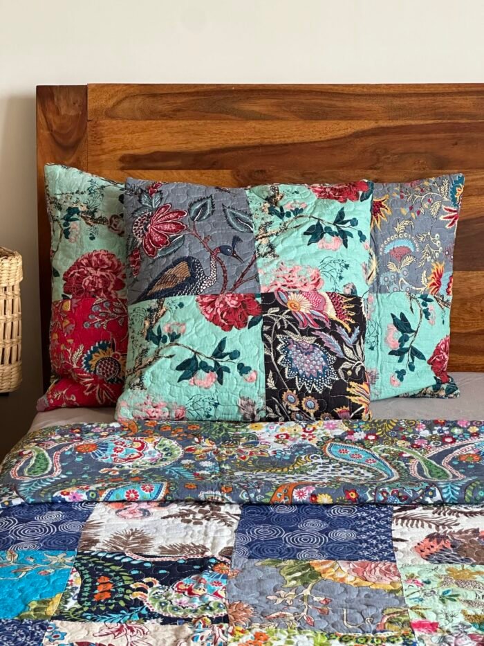 Multi Patch 5 Piece Bedcover - Image 5