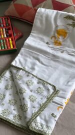 Cute Lion Handblocked Reversible Dohar - Image 7