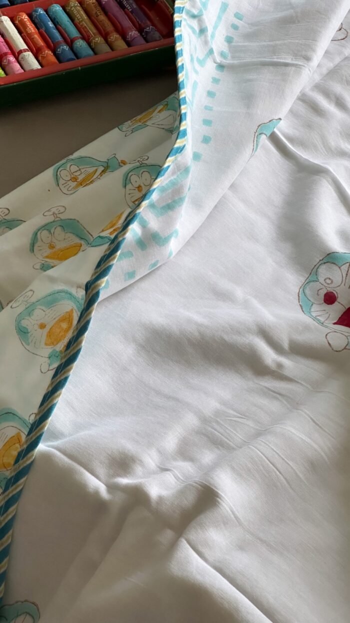 7f864f2d-ce4e-44fb-bf45-3ae83b924b2c Doraemon Handblocked Reversible Dohar - Image 5