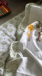 Cute Lion Handblocked Reversible Dohar - Image 4