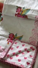Pretty Handblocked Unicorn Reversible Dohar