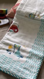 Cute Tiger Handblocked Reversible Dohar - Image 3