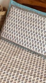 Phool Bagh Ivory Base Cotton Bedsheet