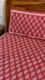 Sanganeri Printed King Size Bedsheet - Image 2
