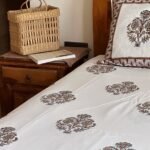 Tale of Motifs Handblocked Super King Size Bedsheet