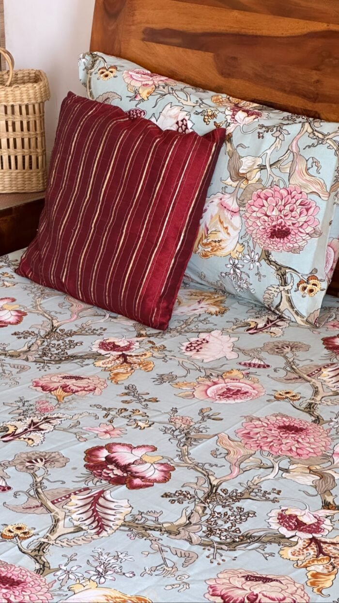 Sawan King Size Cotton Bedsheet - Image 2