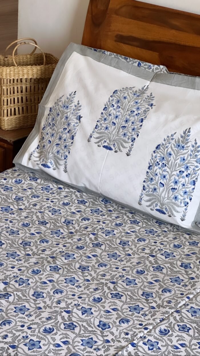 c7ab14bc-f4ea-442d-abda-17b4492dc173 Gulzaar Premium Super King Size Bedsheet - Image 3