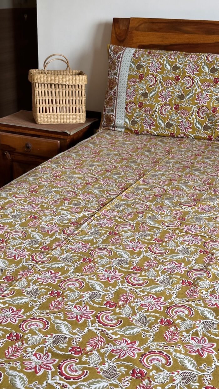 Gulmohar Cotton Bedsheet - Image 3