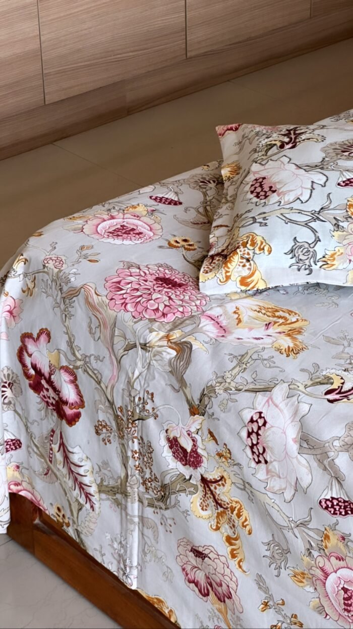 Sawan King Size Cotton Bedsheet - Image 3