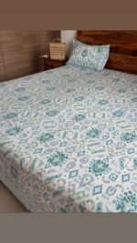 Ikkat King Size Cotton Bedsheet - Image 5
