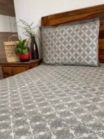 Grey Cotton Bedsheet - Image 4
