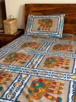 Ethnic King SizeCotton Bedsheet - Image 5