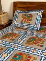Ethnic King SizeCotton Bedsheet - Image 2