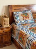 Ethnic King SizeCotton Bedsheet