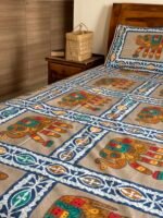 Ethnic King SizeCotton Bedsheet - Image 3
