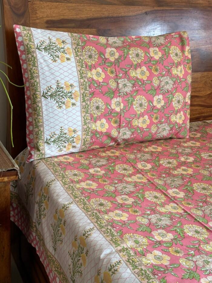 img_3223 Gulmohar Cotton Bedsheet - Image 5