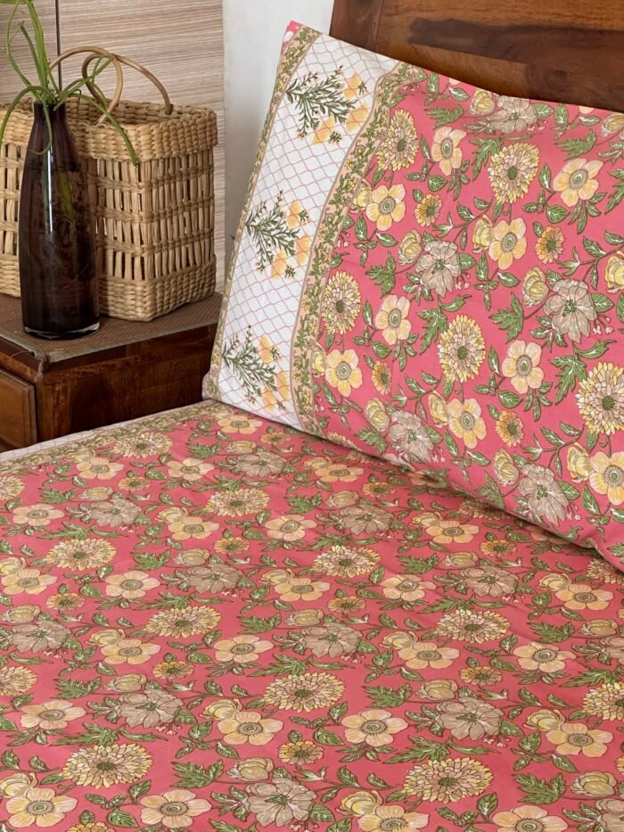 img_3225 Gulmohar Cotton Bedsheet - Image 4