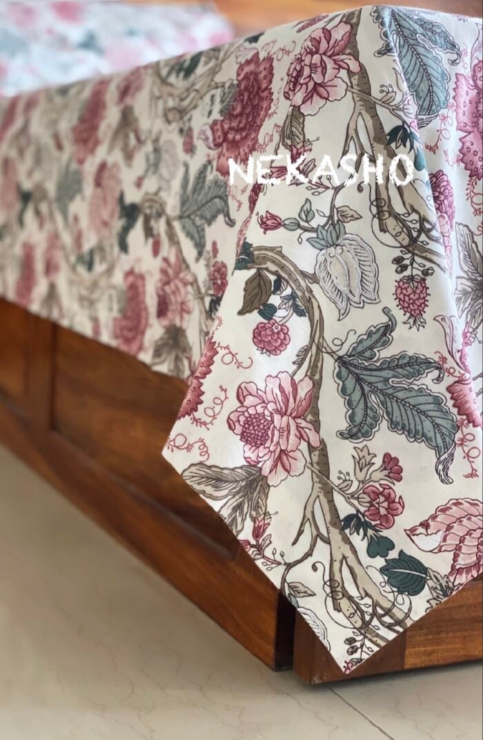 Sawan King Size Cotton Bedsheet - Image 2