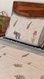 Gaj Motif Super King Size Bedcover