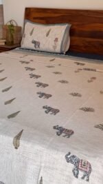 Gaj Motif Super King Size Bedcover - Image 5
