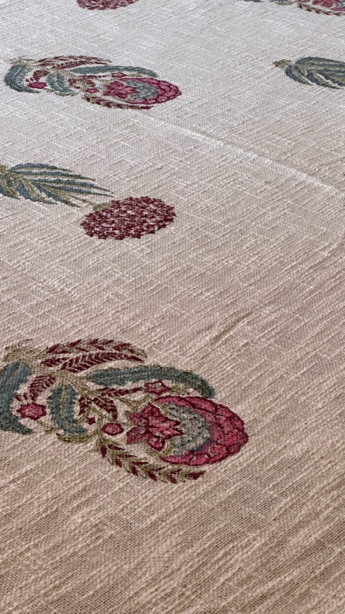 32db3444-a2f8-4f3d-89b6-261538540b99 Falak Handwoven Super king Size Handblocked Bedcover - Image 4