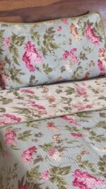 Quilted Reversible King Size Cotton Bedcover - Image 6