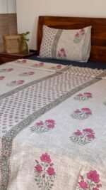 Gul Mehar Handwoven Premium Suepr King Size Bedsheet - Image 9